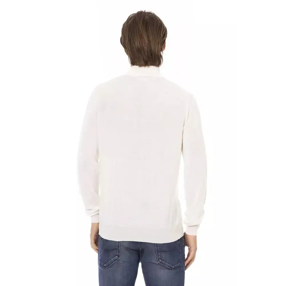 Baldinini Trend White Fabric Men Sweater