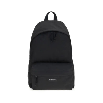 Balenciaga sort polyamid rygsæk i minimalistisk design med subtil branding