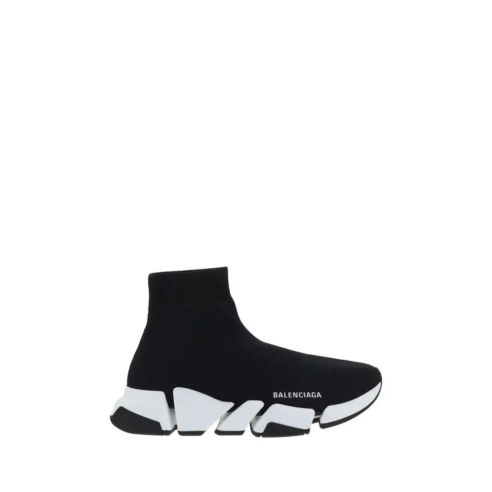 Sorte Balenciaga Speed Trainer i sort polyester med geometrisk sål