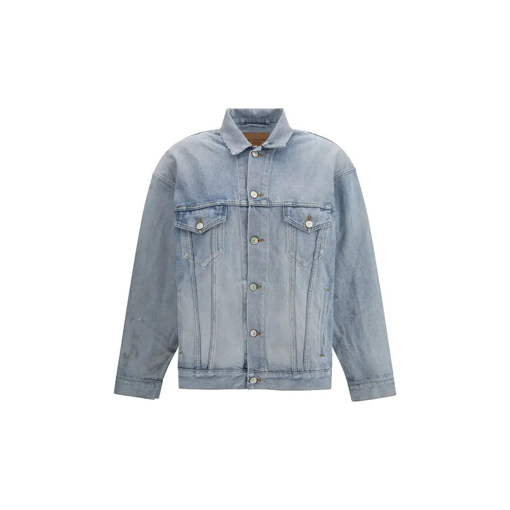 Balenciaga Light Blue Cotton Denim Jacket - Jakke