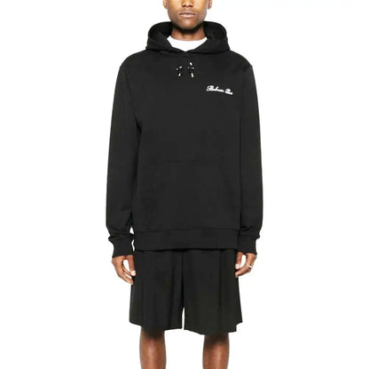 Balmain Black Cotton Sweatshirt