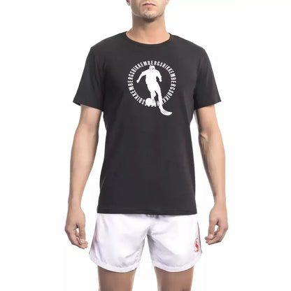 Bikkembergs Black Cotton Men T-Shirt