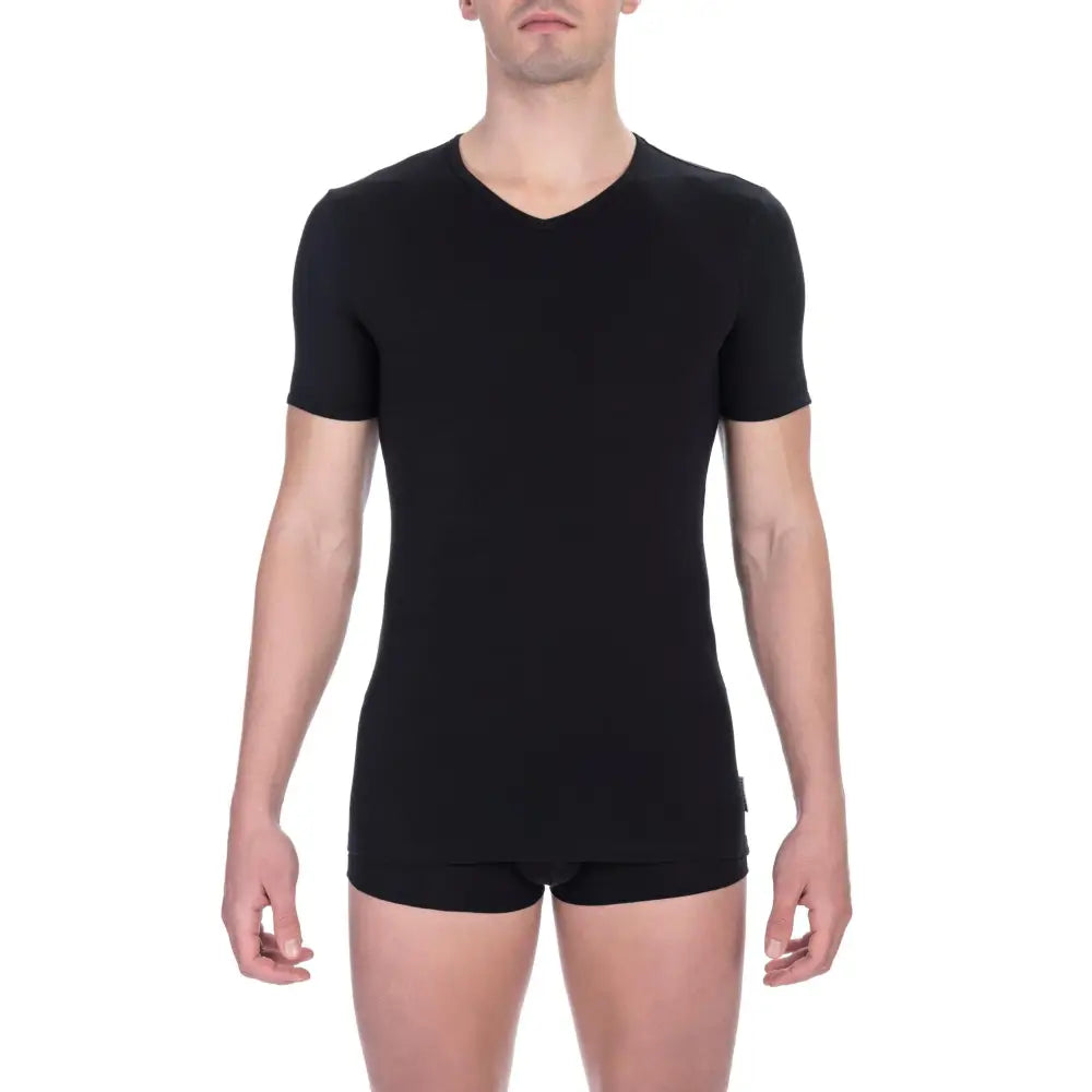 Bikkembergs Black Cotton Men T-Shirt