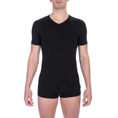 Bikkembergs Black Cotton Men T-Shirt