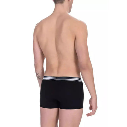 Bikkembergs "Black Cotton Men's Underwear Trunk Twin Pack"