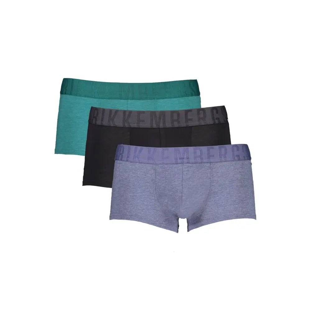 Bikkembergs mænds boxer i grøn polyester, outlet mærkevarer, spar 30-70%
