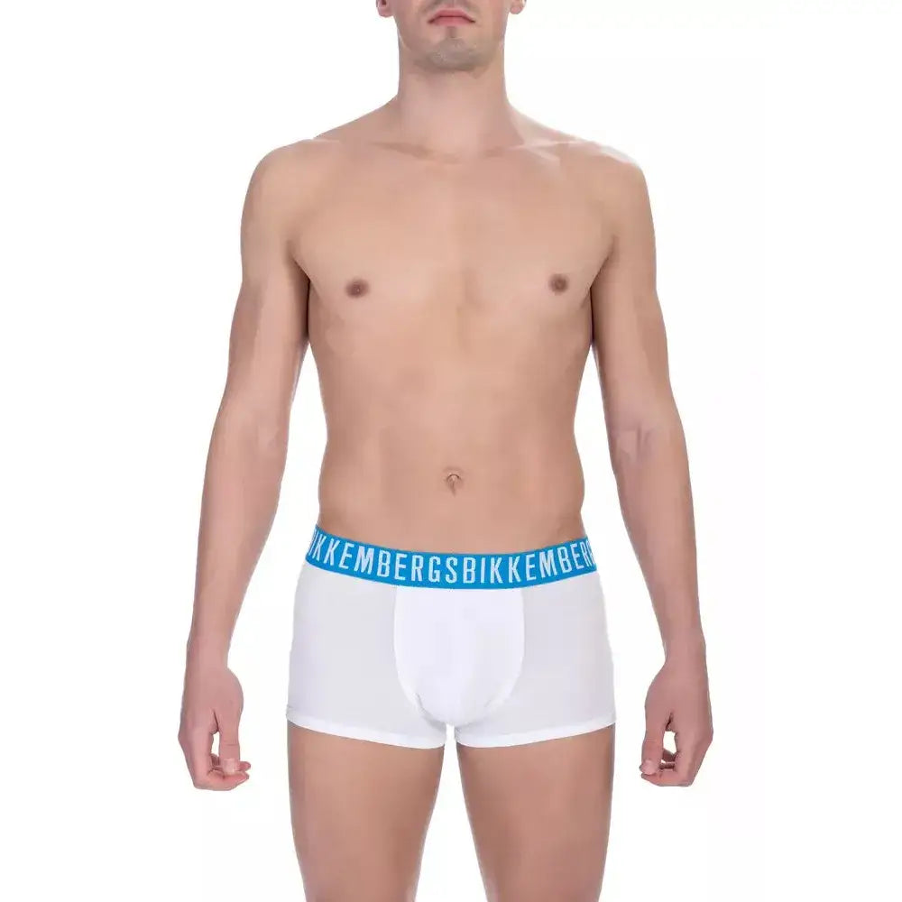 Bikkembergs White Cotton Men's Trunk