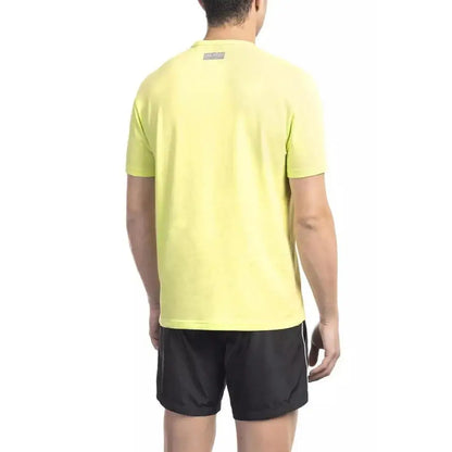 Bikkembergs Yellow Cotton Men T-Shirt