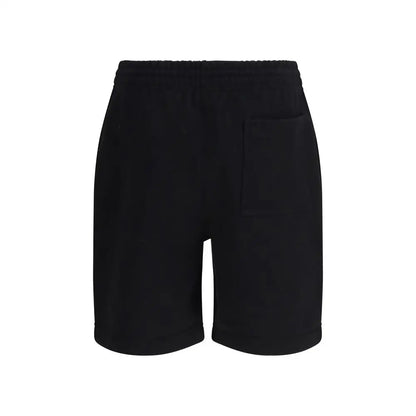 Burberry black cotton Bermuda shorts with elastic waistband and side pocket