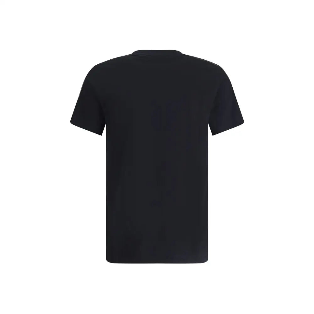Burberry black cotton t-shirt med kortærmet crew neck