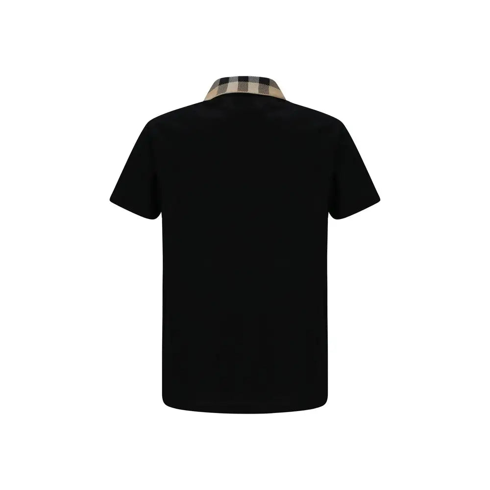 Burberry Black Cotton Polo Shirt - Polo Shirts