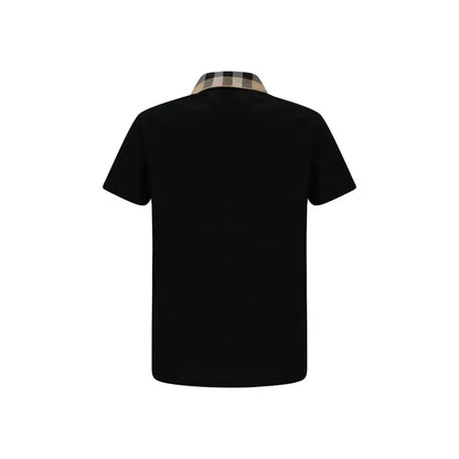 Burberry Black Cotton Polo Shirt - Polo Shirts