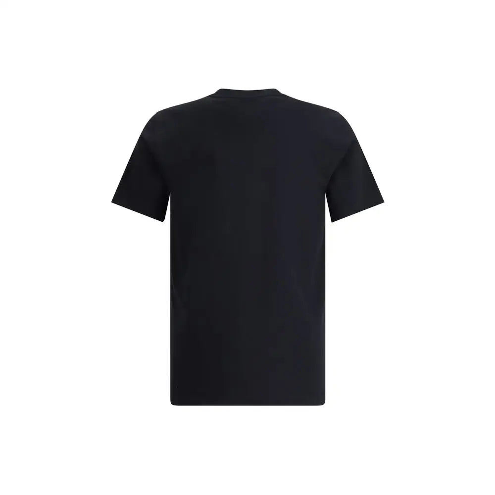 Burberry black cotton t-shirt med kortærmet crew neck design