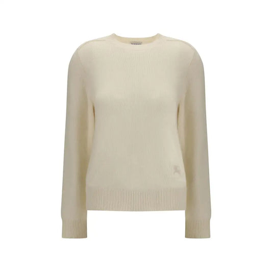 Burberry cremede cashmere sweater, 100% originale mærkevarer fra outlet