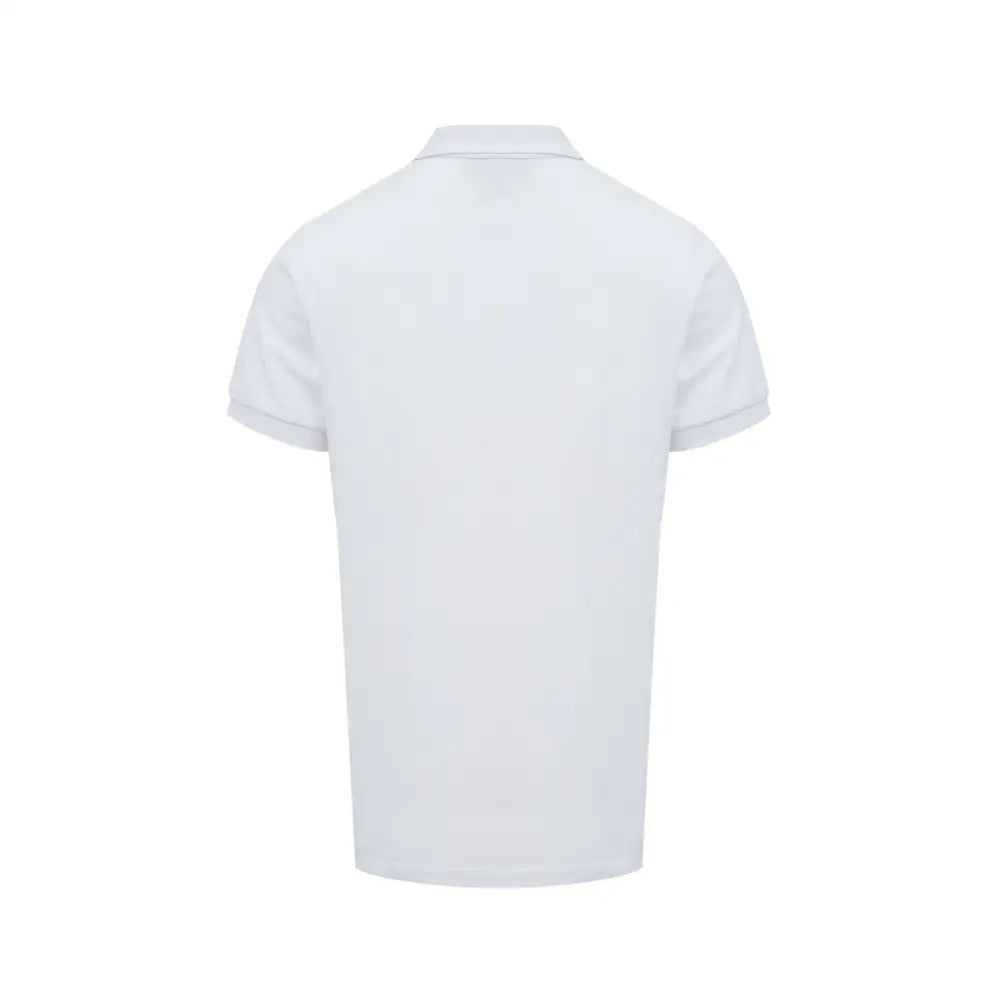 Burberry White Cotton Collared Polo Shirt