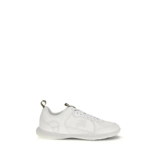 Hvid Burberry lamb ovis aries sneaker med minimalistisk design
