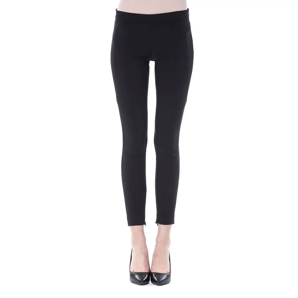 BYBLOS Black Polyester Women Skinny Pant
