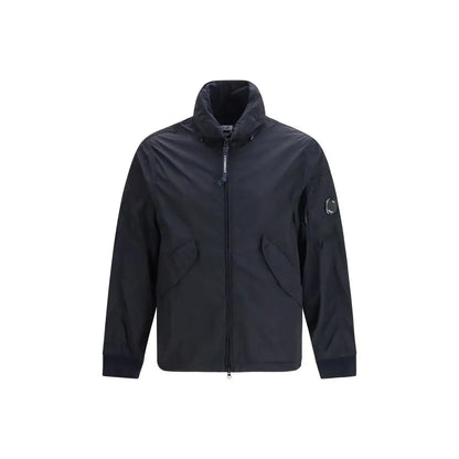 C.P. Company blå polyamide shell jacket med Black c.p