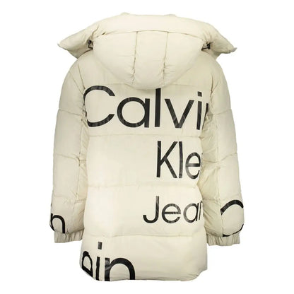Calvin Klein Beige Polyester Jacket - Jakke