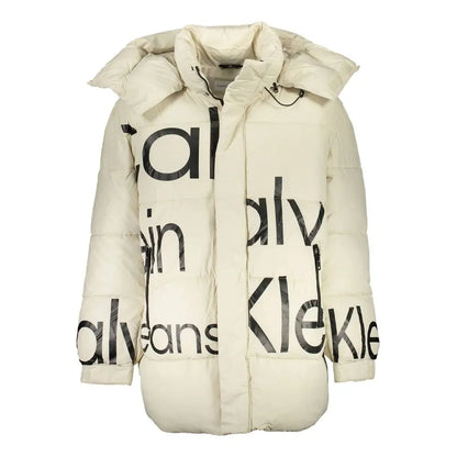 Calvin Klein Beige Polyester Jacket - Jakke