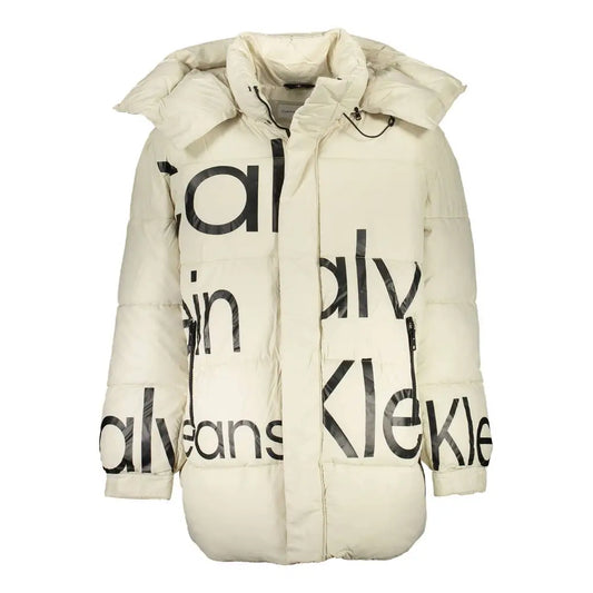 Calvin Klein Beige Polyester Jacket - Jakke