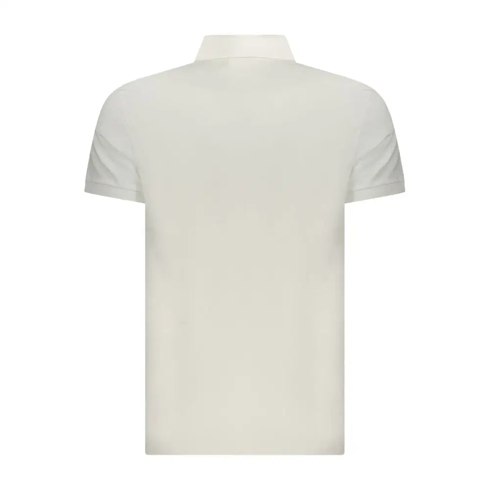 Crisp hvid Calvin Klein Bianco bomuld herre polo med kortærmet design