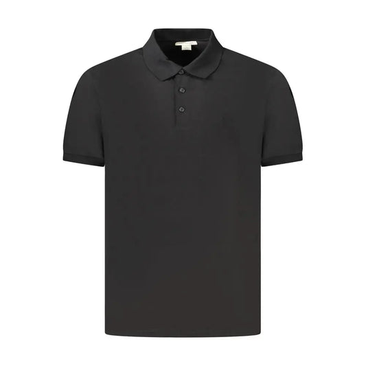 Calvin Klein Black Cotton Men Polo Shirt - S - Polo Shirts