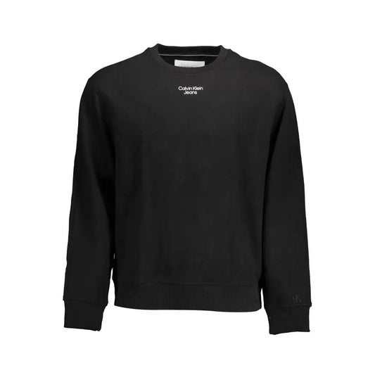 Calvin Klein Black Cotton Men Sweater - XXL - Sweaters