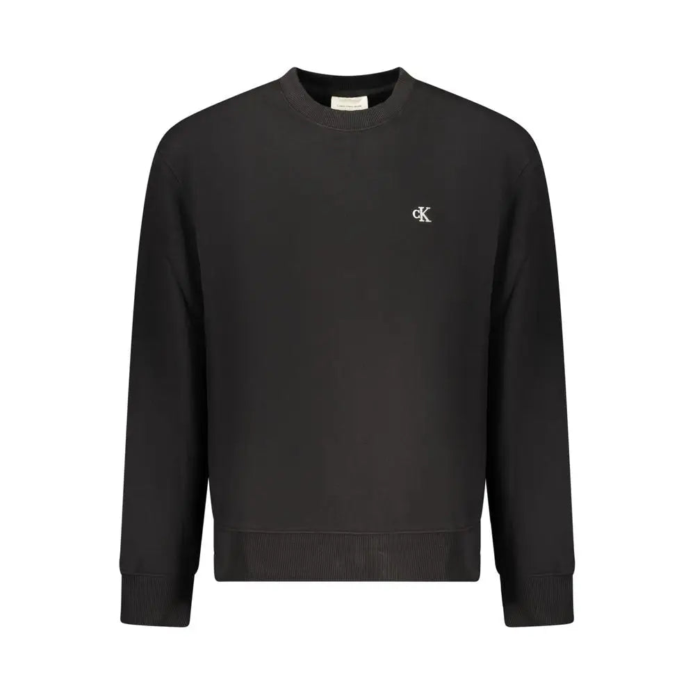 Sort Calvin Klein sort bomuldssweater med logo, 100% originale brands