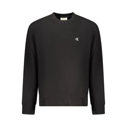 Sort Calvin Klein sort bomuldssweater med logo, 100% originale brands