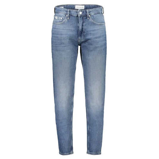Calvin Klein blue cotton jeans med lysvasket denim og klassisk design