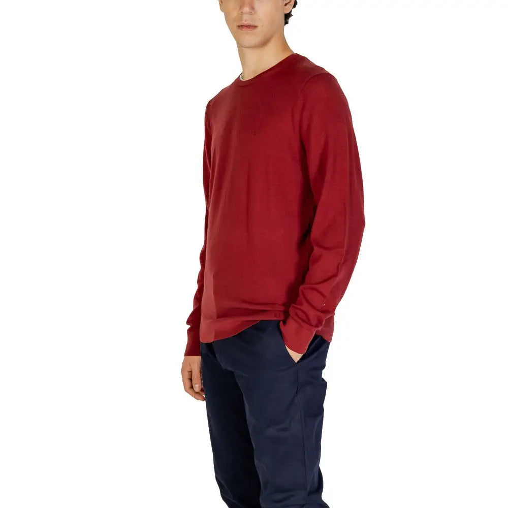 Calvin Klein Bordeaux Recycled Wool Sportswear - Sweaters
