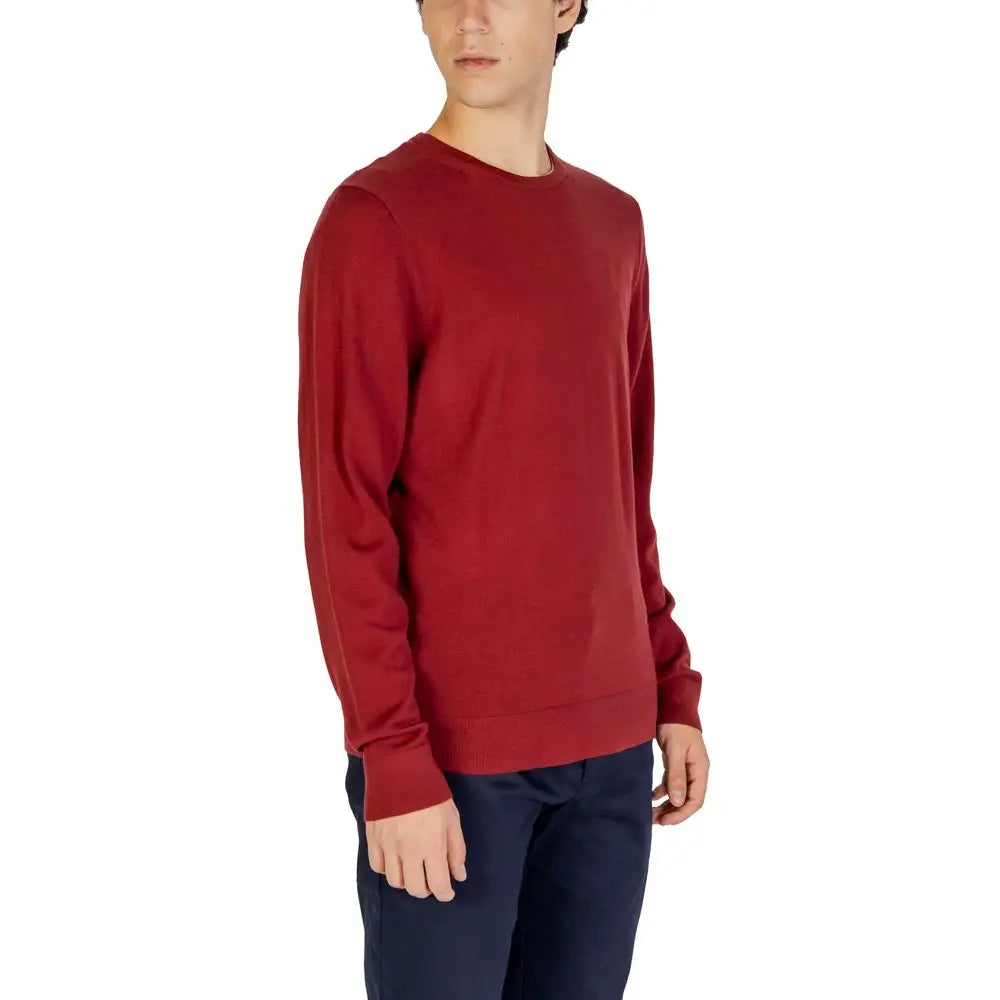 Calvin Klein Bordeaux Recycled Wool Sportswear - Sweaters