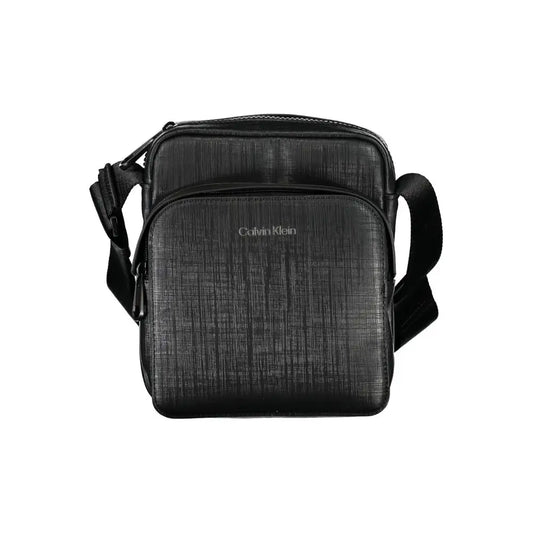 Calvin Klein Elegant Black Shoulder Bag with Contrasting Details - Skuldertasker
