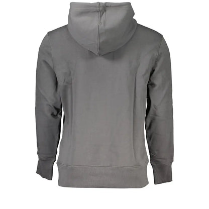 Calvin Klein Elegant Gray Hooded Sweatshirt - Sweatshirts