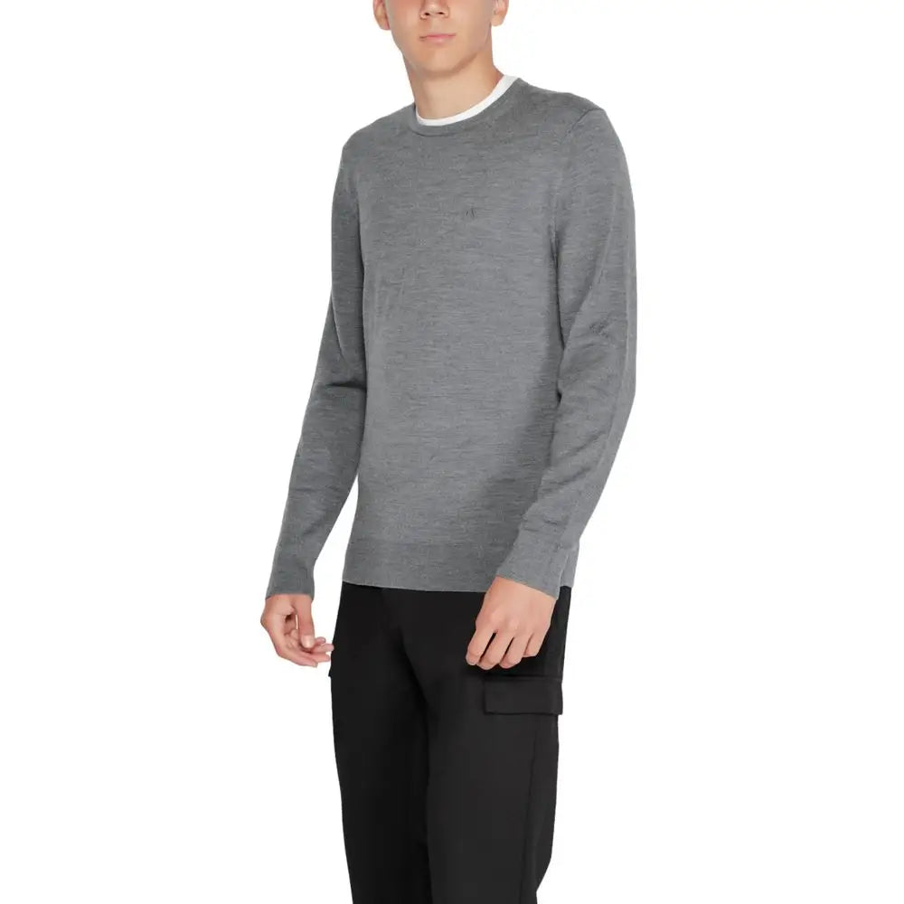 Calvin Klein Gray Recycled Wool Sportswear - Sweatshirts