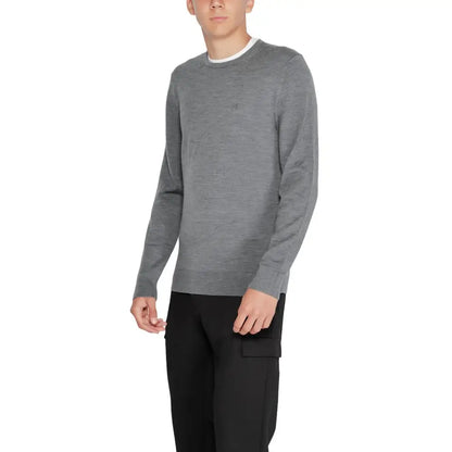 Calvin Klein Gray Recycled Wool Sportswear - Sweatshirts