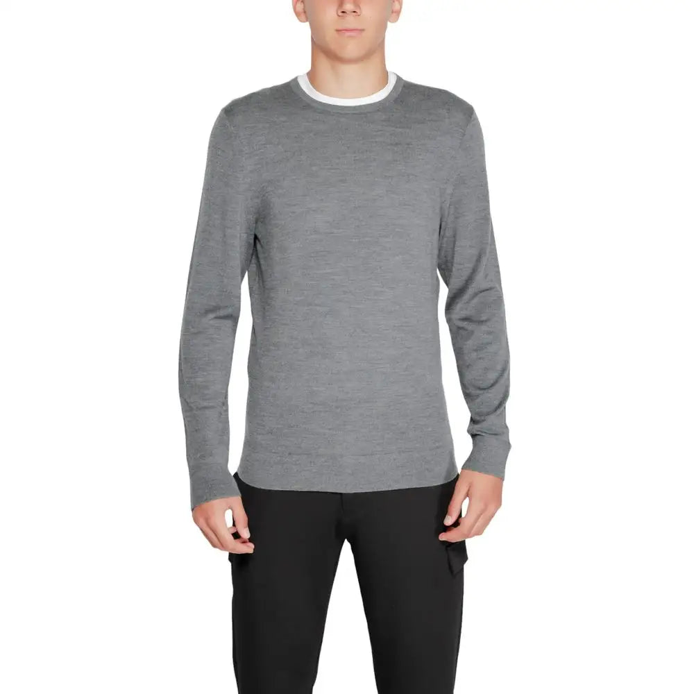 Calvin Klein Gray Recycled Wool Sportswear - Sweatshirts
