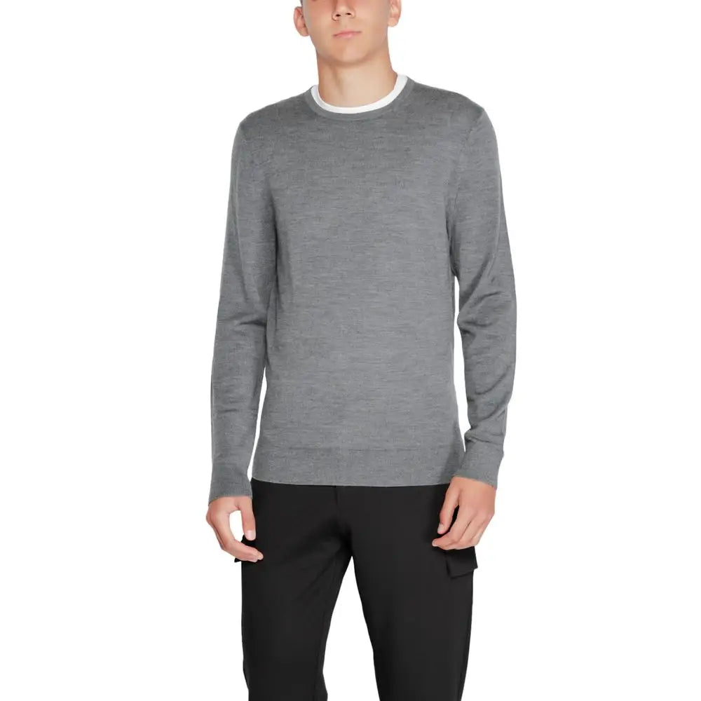 Calvin Klein Gray Recycled Wool Sportswear - Sweatshirts