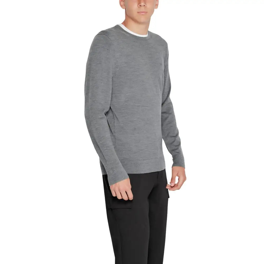 Calvin Klein Gray Recycled Wool Sportswear - Sweatshirts