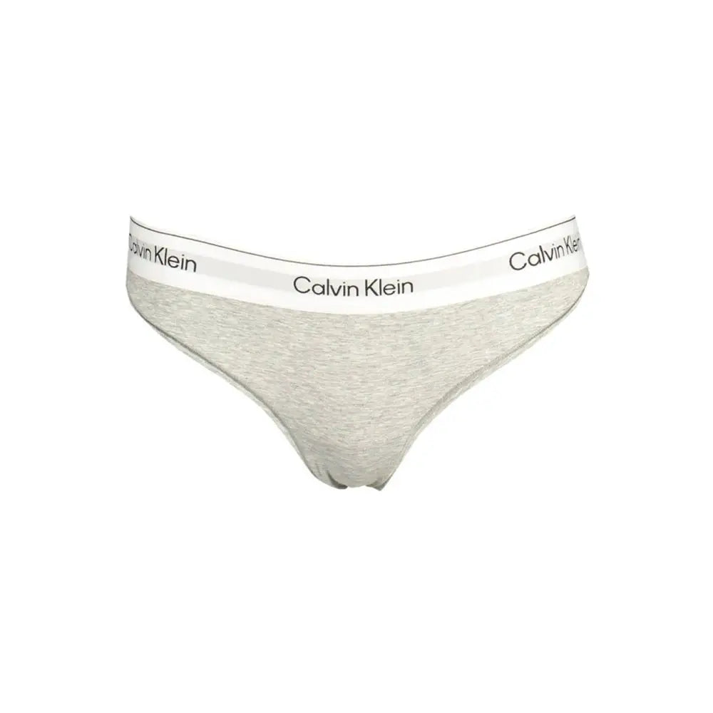 Grå heather Calvin Klein briefs med hvid Calvin Klein-branding