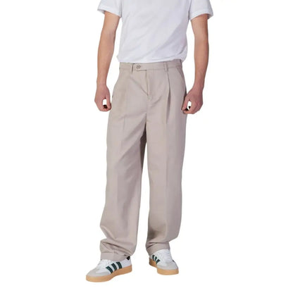 Calvin Klein Jeans Beige Recycled Polyester Pant