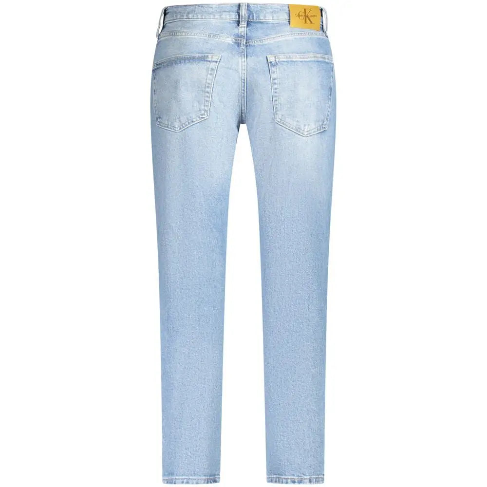 Calvin Klein light blue jeans med ret snit og gul label