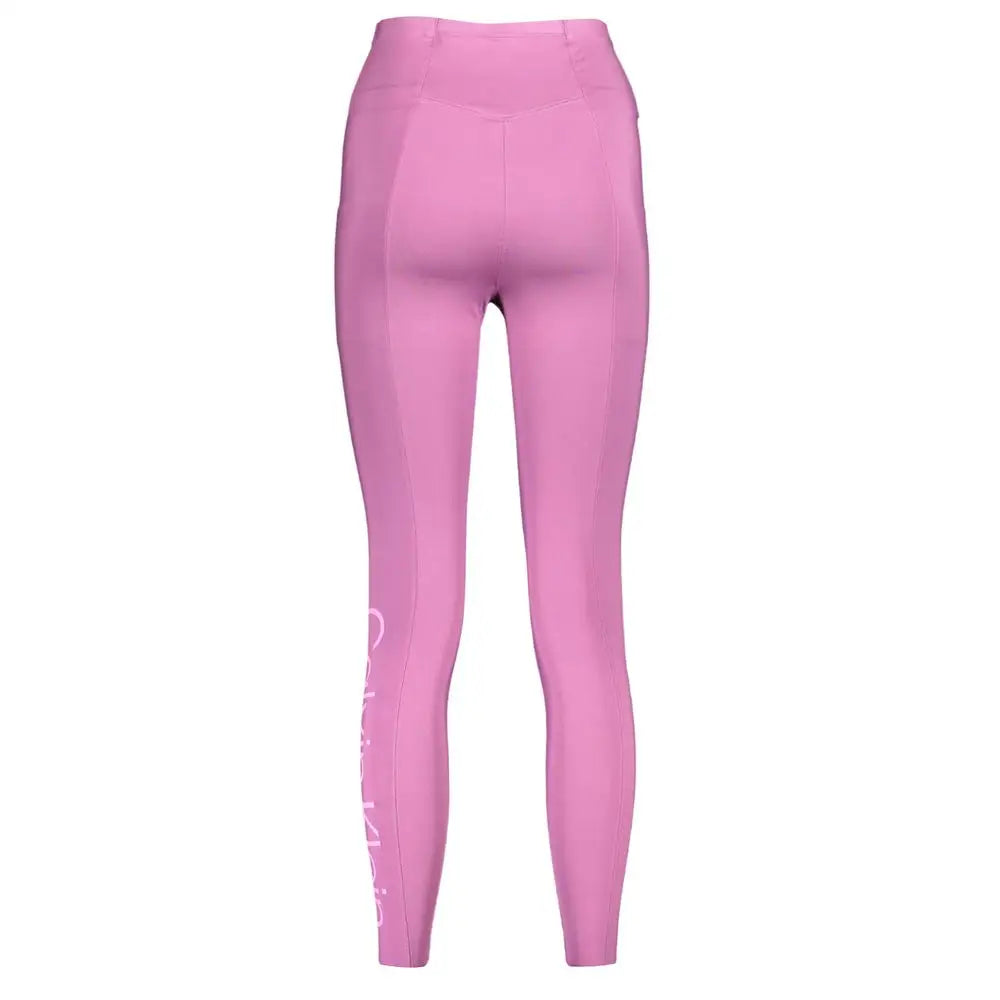 Calvin Klein Purple Polyester Women Legging - Bukser