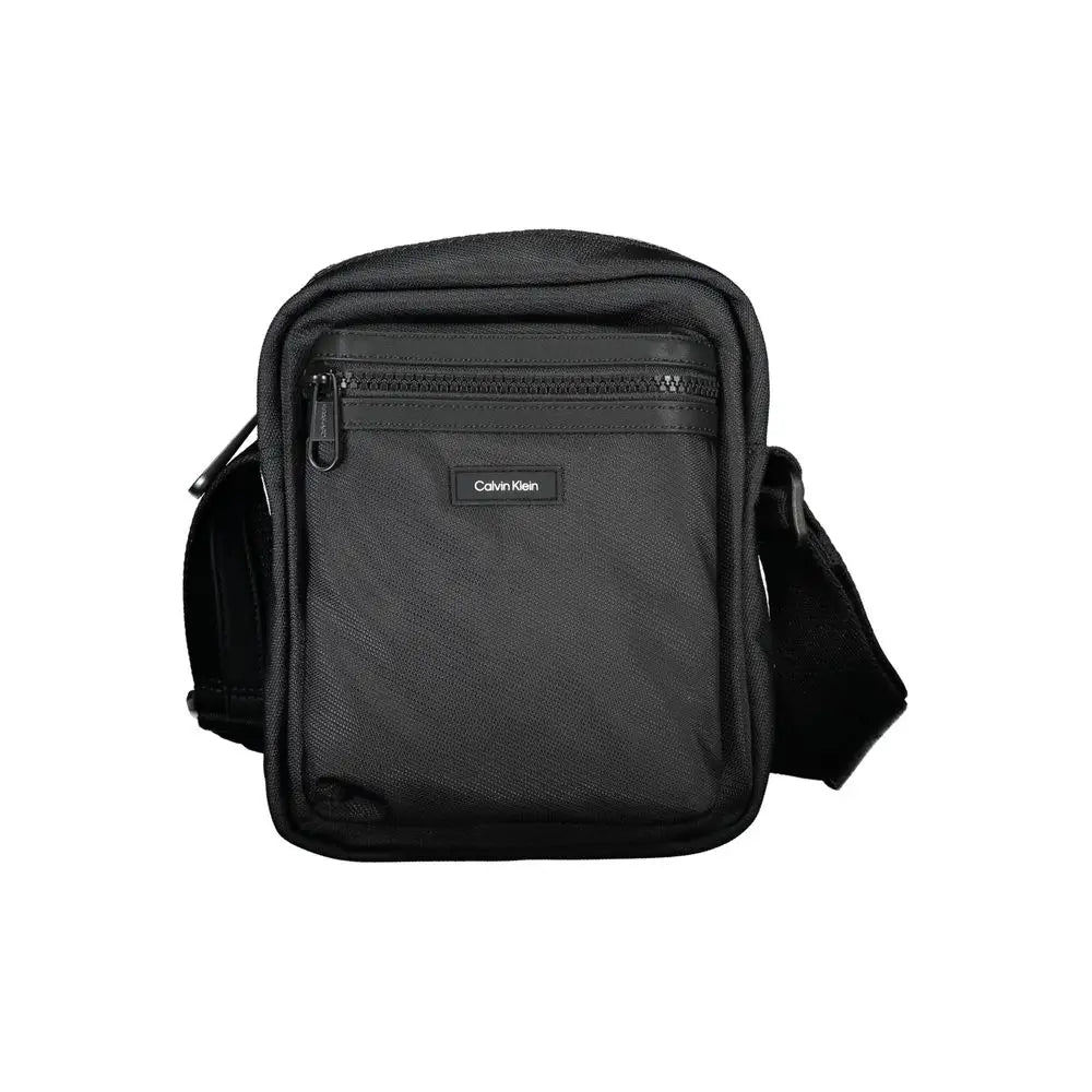 Calvin Klein Sleek Black Recycled Shoulder Bag - Skuldertasker