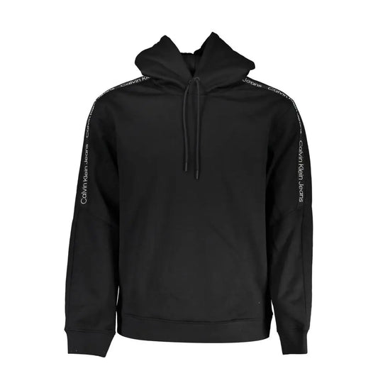 Calvin Klein Sleek Fleece Hooded Sweatshirt in Black - Sweatshirts