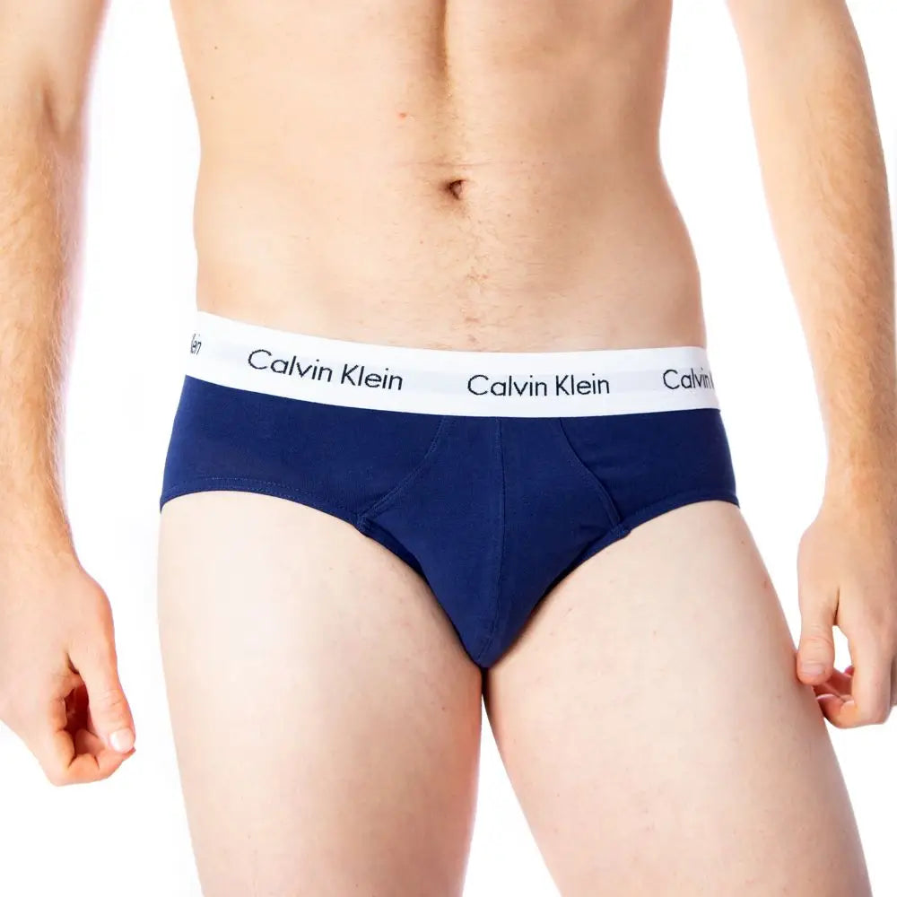 Navyblå Calvin Klein underbukser med hvid Calvin Klein-underbukser-taljebånd