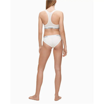 Calvin Klein Underwear White Cotton Panty - Bukser