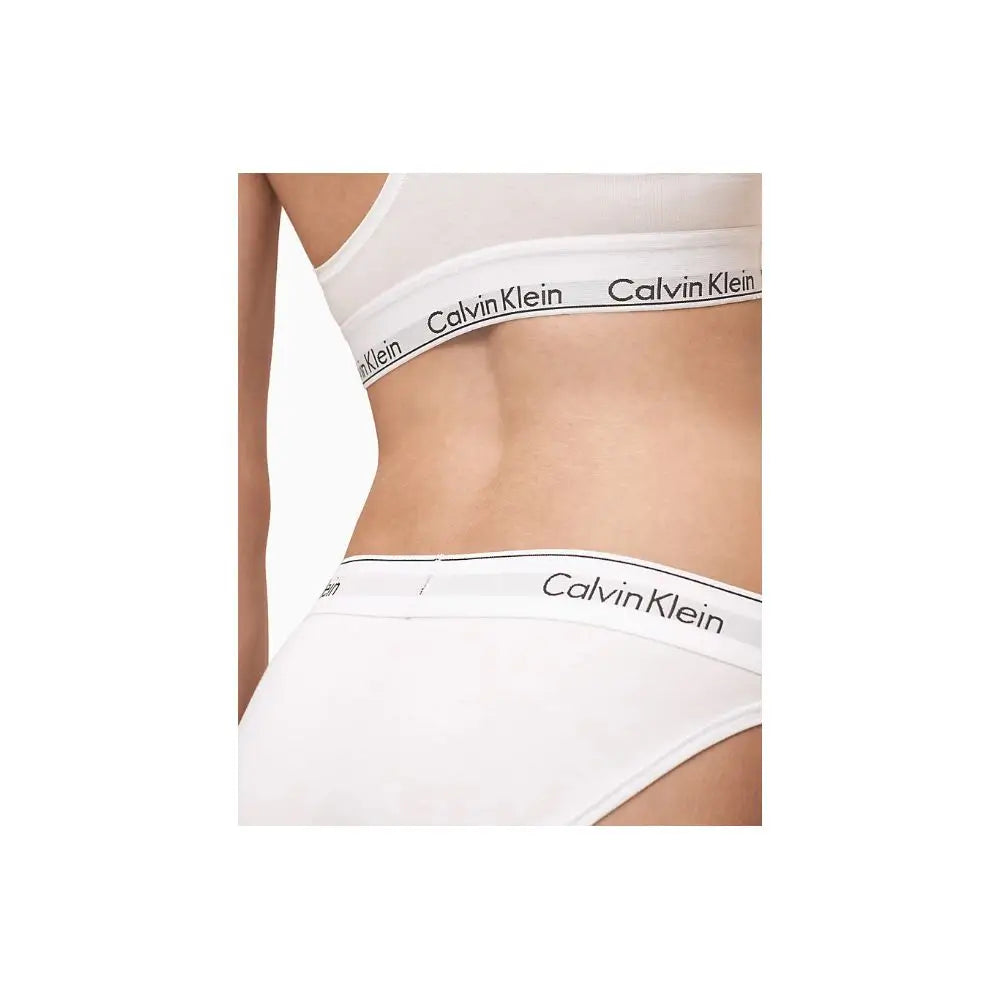 Calvin Klein Underwear White Cotton Panty - Bukser