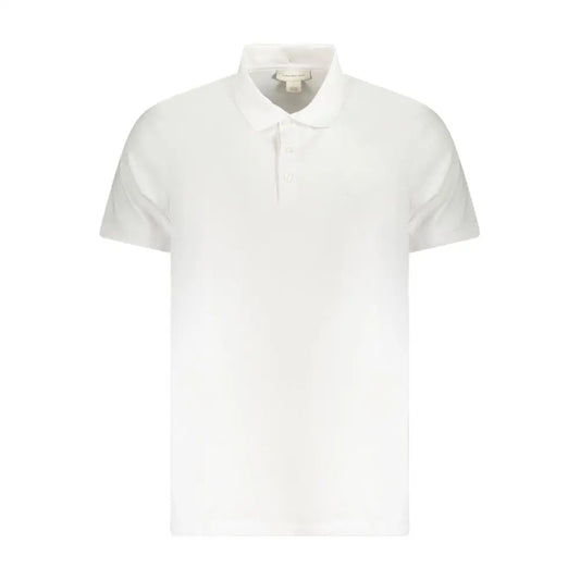 Calvin Klein White Cotton Men Polo Shirt - Polo Shirts